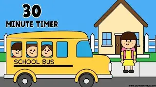 30-Minute Classroom Back to School Big Visual Timer Independent Work Centers Happy Kids Music
