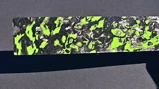 Marbled Carbon Fiber / Toxic Green G10