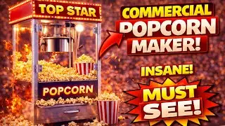 Top Star 12oz Stainless Steel Kettle Popcorn Machine