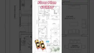 40 X 80 HOUSE PLAN,40 BY 80 HOME PLAN #shorts #homedesign #gharkanaksha #trendingshorts #housedesign