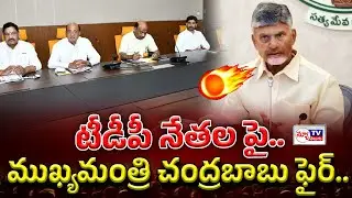 CM Chandrababu fires on TDP leaders |టీడీపీ నేతలపై ముఖ్యమంత్రి చంద్రబాబు ఫైర్..! #newtvtelugu