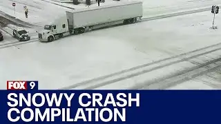 Crash compilation from Minnesota spring snow round two
