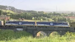 Aurizon PM1 with CFCLA CF Class Locomotives - PoathTV Australian Trains & Railways