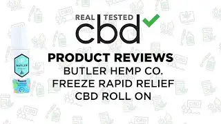 Real Tested CBD | Butler Hemp Co. Freeze Rapid Relief CBD Roll On Video Review