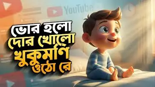ভোর হলো দের খালো | মজার শিশুদের ছড়া গান | Bangla Kids Rhyme
