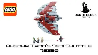 Darth Block Builds Ahsoka Tano's T-6 Jedi Shuttle 75362 from Lego Star Wars