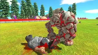 ESCAPE THE LAVA MONSTER AND DINOSAUR RESCUE - Animal Revolt Battle Simulator ARBS