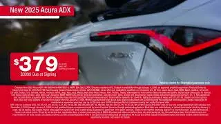 Priority Acura Event: 3.99% APR or $379 Lease on New ADX!