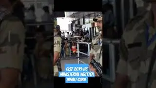 CISF HC/MIN Admit card/Answer key #jobsearch #govtjobs #shortsvideo #shorts #cisfhcm2019answerkey