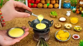 Miniature Mango Malpua Recipe | Malpua Sweet Recipe With No Oven | Tiny Foodkey | Easy Aam Malpua