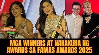 Mga winners at nakakuha ng awards sa FAMAS AWARDS 2025