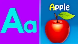 Песенка про ABC Phonics – обучающие видеопесни для малышей, «А» как яблоко, детские стишки, песен...