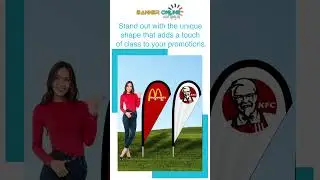 Premium Teardrop Banners | Outdoor Advertising Banners #shorts