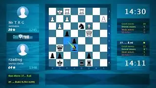 Chess Game Analysis: Mr T R G - rzading, 0-1 (By ChessFriends.com)