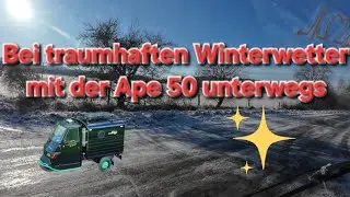 APE 50 # Piaggio # Winter Fahr Vlog