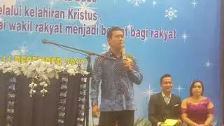 Perayaan Natal DPRDSU 2017 Sutrisno Pangaribuan besenandim