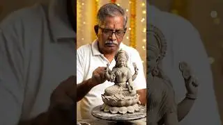Laxmi mata clay idol making💸||#diy #clayidol #shorts #laxmi #murti #2025 #short