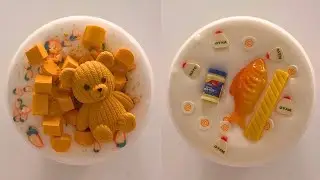 💫 Butter & Crunch Symphony! ✨ Relaxing Cup Slime Compilation 🌸