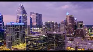 Charlotte, NC South Blvd Skyline Hyperlapse