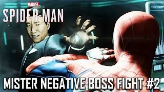 MISTER NEGATIVE (MARTIN LI) vs SPIDER-MAN Full Boss Fight #2 - Marvel's Spider-Man PS4 1080p HD
