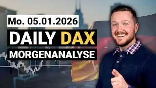 DAX latent positiv, aber am wichtigen Widerstand. | DAX Analyse 05.01.2026 | Florian Kasischke