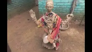Saraswati mata ka Murti painting karna hai | #vlog #santoshpanditblogs 