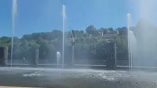 Branson landing site fountain beautiful
