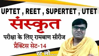 👉Sanskrit Practice Set - 14 | Most Selected Questions | Best for uptet 2021 / supertet | संस्कृत