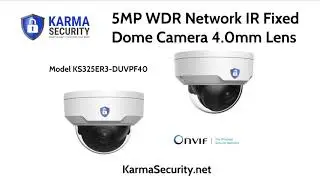 5MP WDR Network IR Fixed Dome Camera 4.0mm Lens