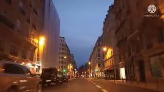 Walk through night and day Paris