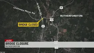 Bridge Closed in Rutherford County After Truck Crash Damages Structure | WSPA 7 News
