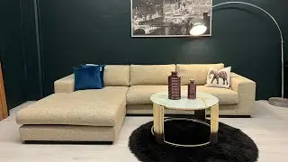 GRATIS FRAKT - Kupp! Nyrenset Bolia Sepia design hj&oslash;rnesofa (2416) #bestm&oslash;bler