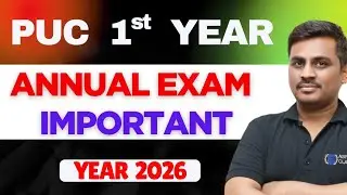 1st PUC MATHS  ANNUAL EXAM IMPORTANT CHAPTER AND IMPORTANT QUESTIONS IN 2026