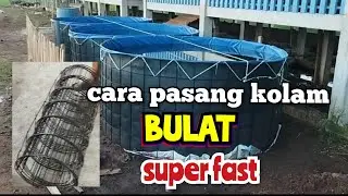 cara pasang kolam terpal bulat, 💯 cepar