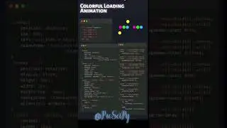 Colorful loading Animation using html and css | @ProSciPy 