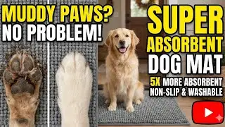 SUPER ABSORBENT Chenille Doormat | Non-Slip & Machine Washable Indoor Rug