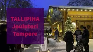 Tallipiha in Tampere 2023, Christmas market, walking through