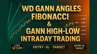 WD Gann Angles + Fibonacci + Gann High-Low | Intraday Trading (Entry &bull; SL &bull; Targets)