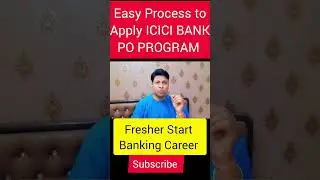 Easy Step to applying For ICICI Bank PO Programme #icici_probationary_officer_program_interview #job