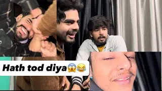 Pampe or hemant ka tuta hath 😱😱