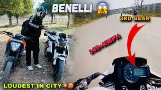 BENELLI 600i LOUD SUPERBIKE🚀| SUPERBIKE IN ALLAHABAD | DUAL SC PROJECT | DUKE200 VS BENELLI?