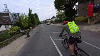 Double decker near miss and a guy molesting his MTB