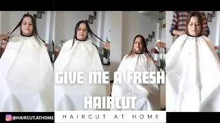 Give me a fresh haircut | Indian women haircut | Women haircut| haircut at home | short haircut 💇‍♀️