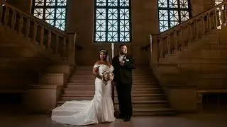 Timeless Stambaugh Auditorium Wedding - Custom Designed Heirloom Wedding Album - Kropp Photography