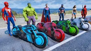 TEAM SPIDER-MAN MOTORBIKES RAMP CHALLENGE - RED HULK BRIDGE