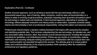 Tech in Surgery   Certified Certification Free Practice Test video