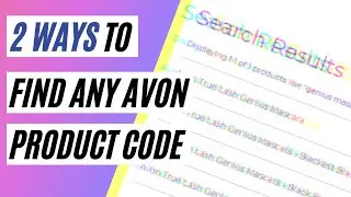 How to Find an Avon Product Code