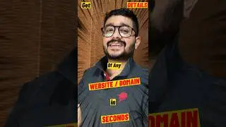🤯Get DETAILS of Any WEBSITE / DOMAIN in SECONDS !!😎 #website #domain #tips #trick #tools