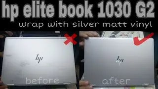 Hp elite book 1030 g2 | hp laptop wrap with silver matt vinyl | by dtech |