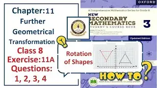 Exercise 11A Question 1, 2, 3, 4  &ndash; (Geometry)  Complete solution &ndash; APS Math Class 8.